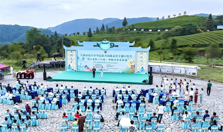 利来市2024年铸牢中华民族共同体意识主题宣传月活动在宜茶茶园举行